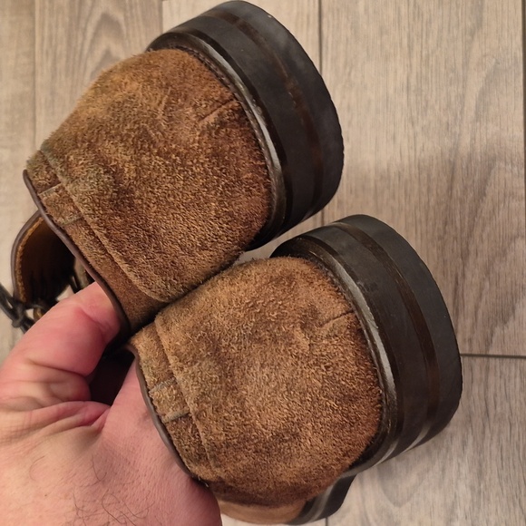 VELASCA Milano Italy Brown Suede Leather 42.5 EU /9.5 US Dress Casual Mens Shoes main image 4